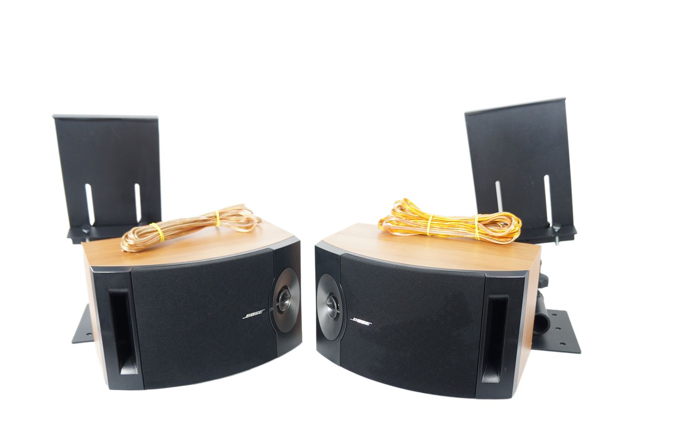 2x_Bose_201_V_Lautsprecher_Boxen_Holzoptik_result