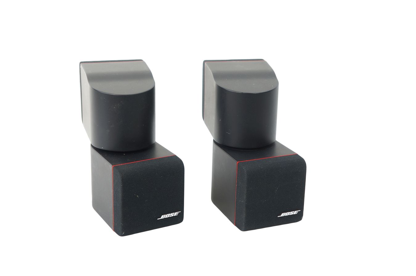 2x_Bose_Acoustimass_Doppelcubes_Series_II_Lautsprecher_Boxen_mit_rotem_Ran_ZZvQAhA