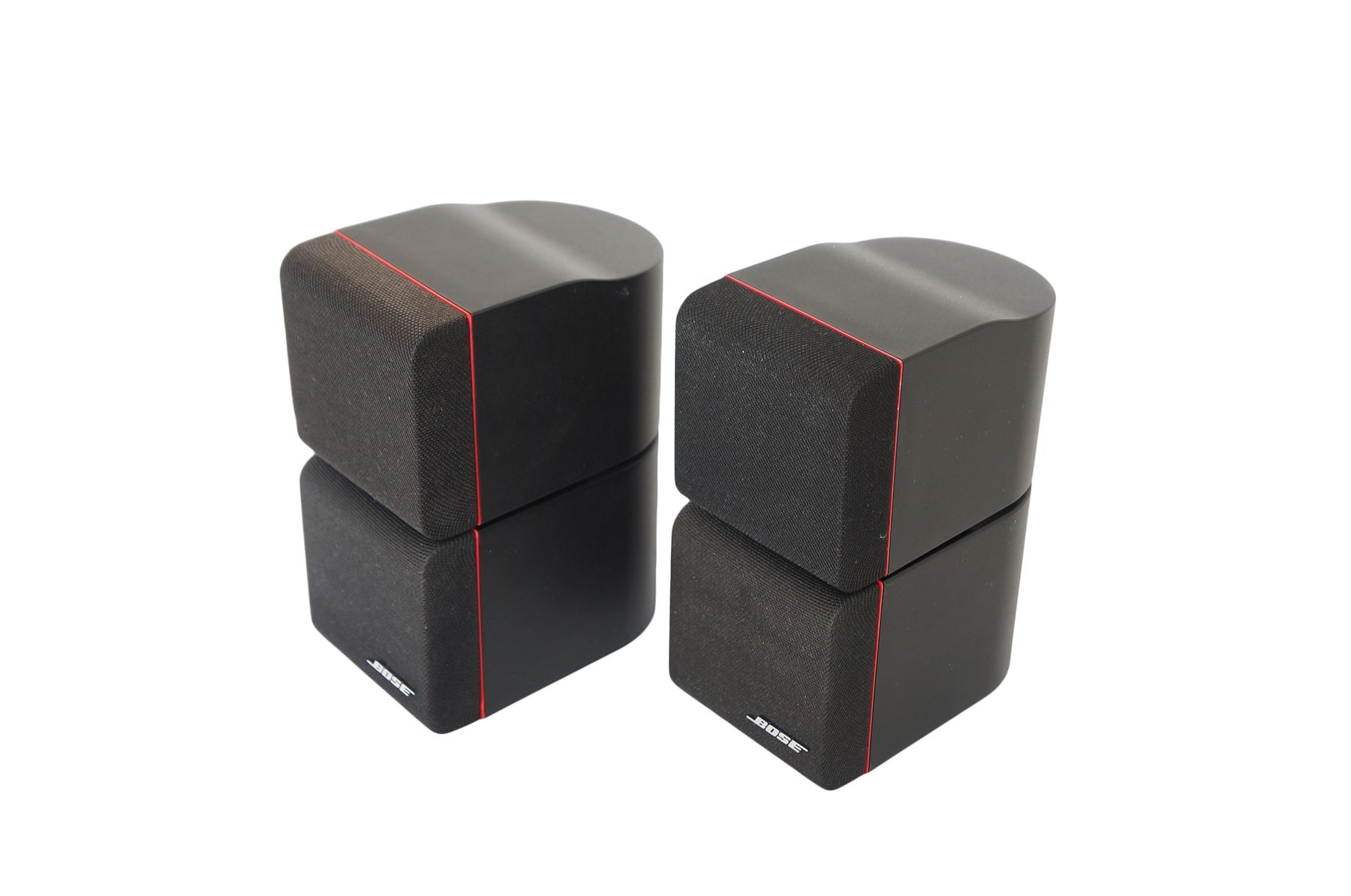 2x_Bose_Acoustimass_Doppelcubes_Series_II_Lautsprecher_Boxen_mit_rotem_Ran_62JXlKM