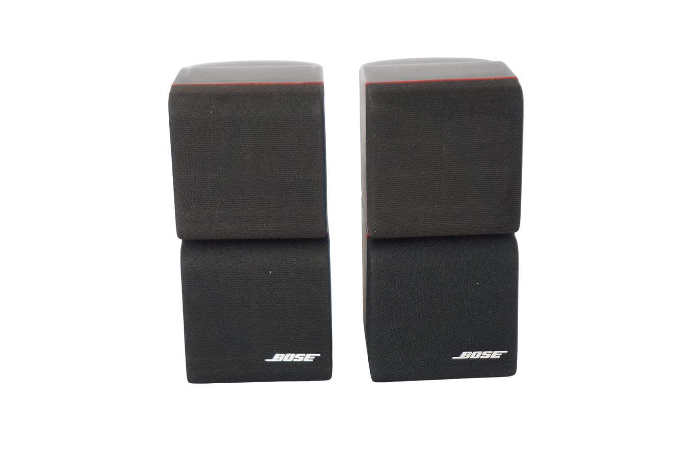 2x_Bose_Acoustimass_Doppelcubes_Series_II_Lautsprecher_Boxen_mit_rotem_Ran_mEKPbdl