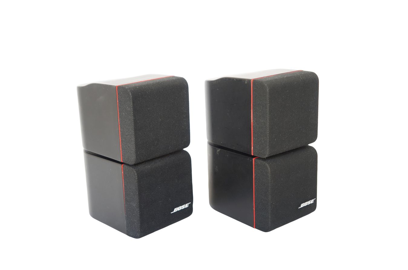2x_Bose_Acoustimass_Doppelcubes_Series_II_Lautsprecher_Boxen_mit_rotem_Rand_result