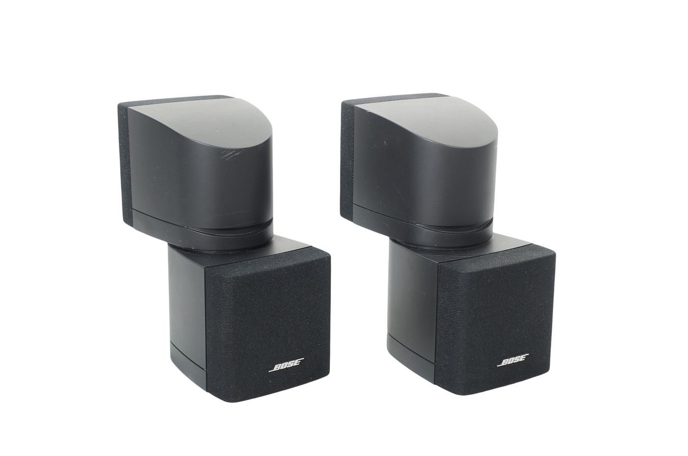 2x_Bose_Acoustimass_Doppelcubes_Series_II_Lautsprecher_Boxen_mit_rotem_Ran_6Qkc3lv