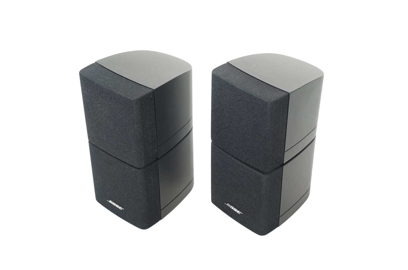 2x_Bose_Acoustimass_Doppelcubes_Series_II_Lautsprecher_Boxen_mit_rotem_Ran_JRr7aSI