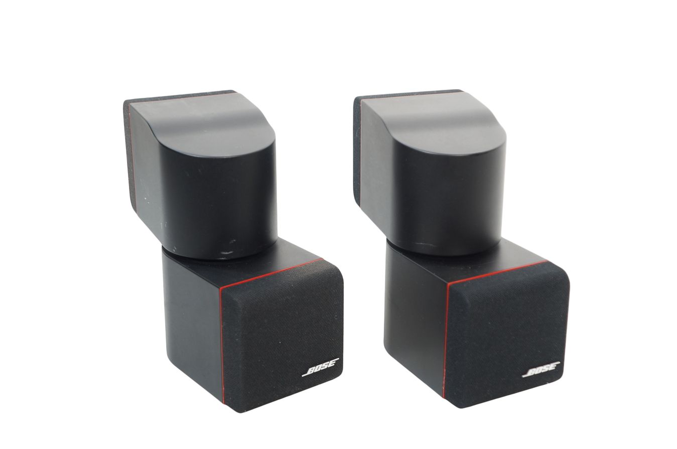 2x_Bose_Acoustimass_Doppelcubes_Series_II_Lautsprecher_Boxen_mit_rotem_Ran_yzn8IVY