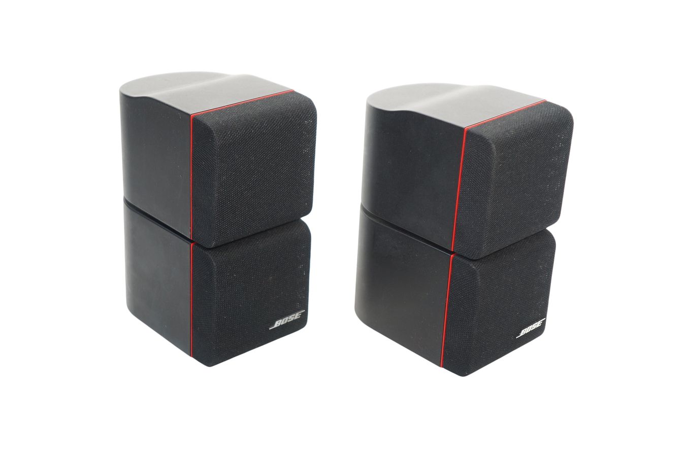 2x_Bose_Acoustimass_Doppelcubes_Series_II_Lautsprecher_Boxen_mit_rotem_Rand_result