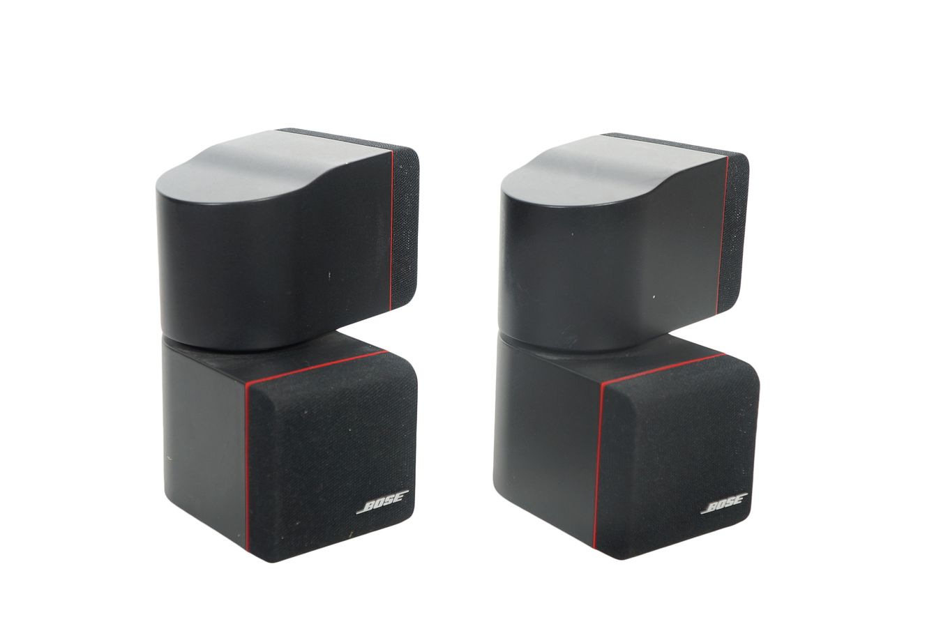 2x_Bose_Acoustimass_Doppelcubes_Series_II_Lautsprecher_Boxen_mit_rotem_Ran_OH16OyN