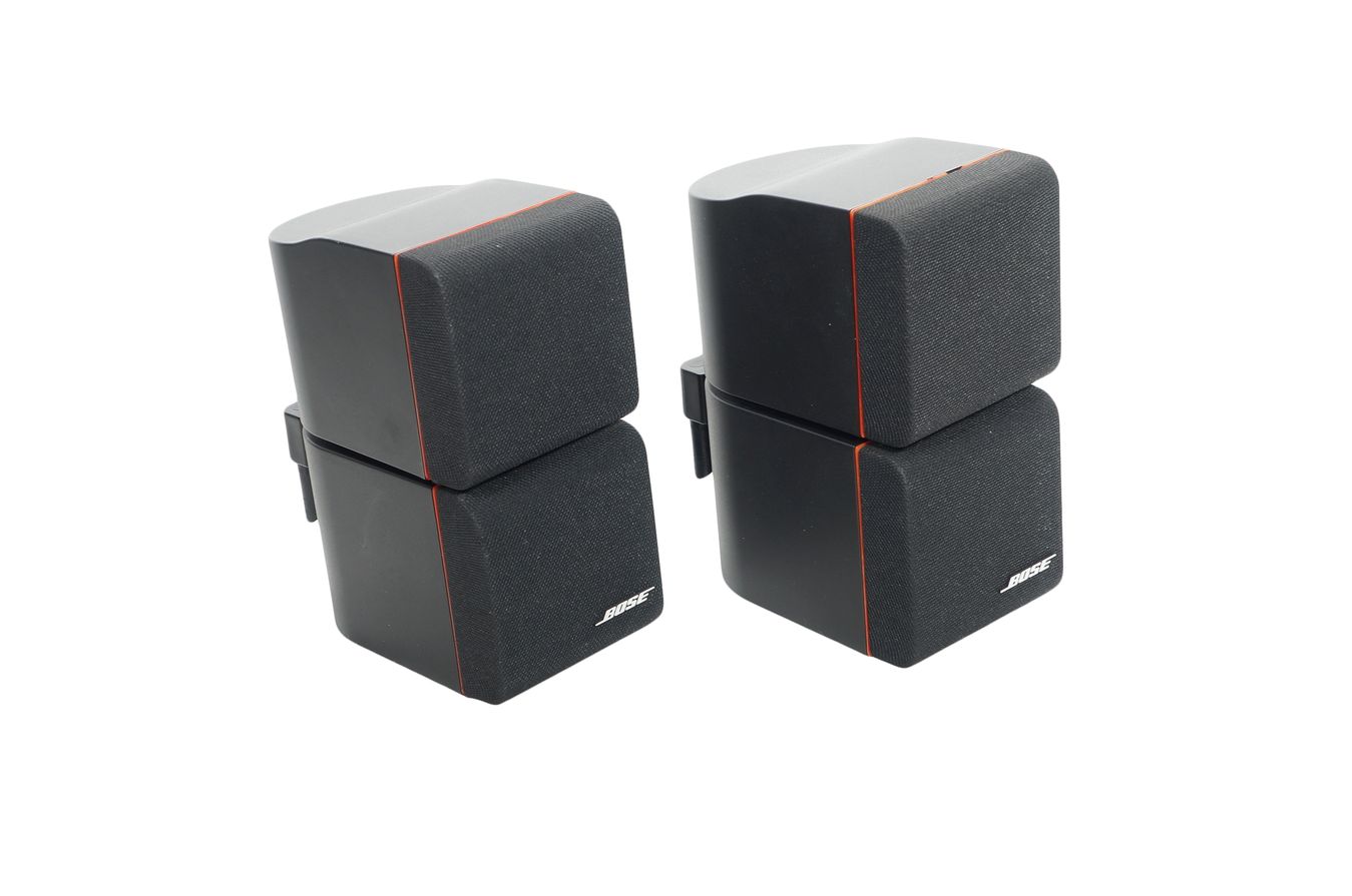 2x_Bose_Acoustimass_Doppelcubes_Series_II_Lautsprecher_Boxen_mit_rotem_Ran_VUYAGFb