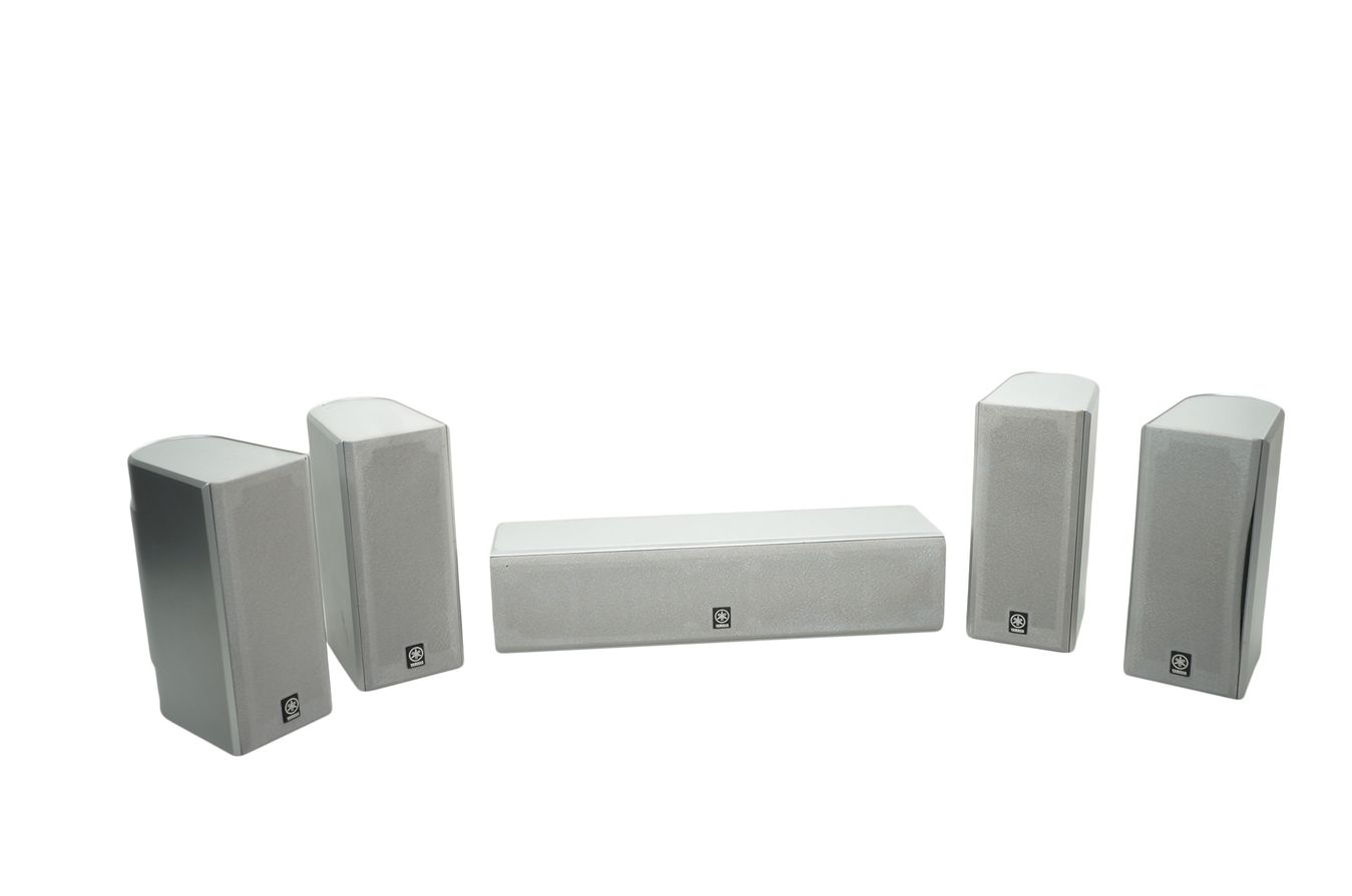 5x_Yamaha_NX-C130_NX-E130_Lautsprecher_Boxen_Silber_result