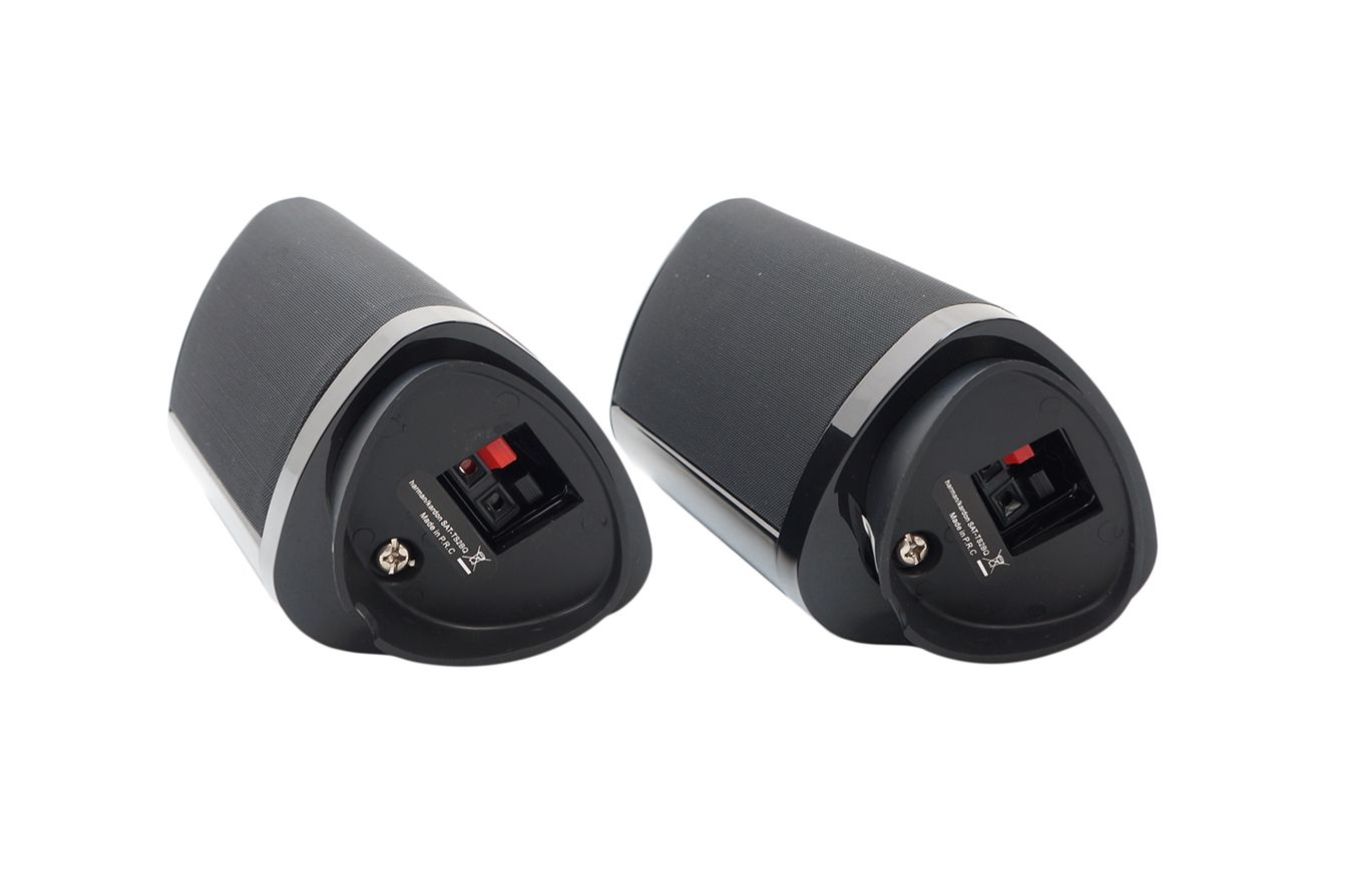 2x_Harman_Kardon_SAT-TS2BQ_Lautsprecher_Heimkino_Boxen_Schwarz_mit_Kabeln_06